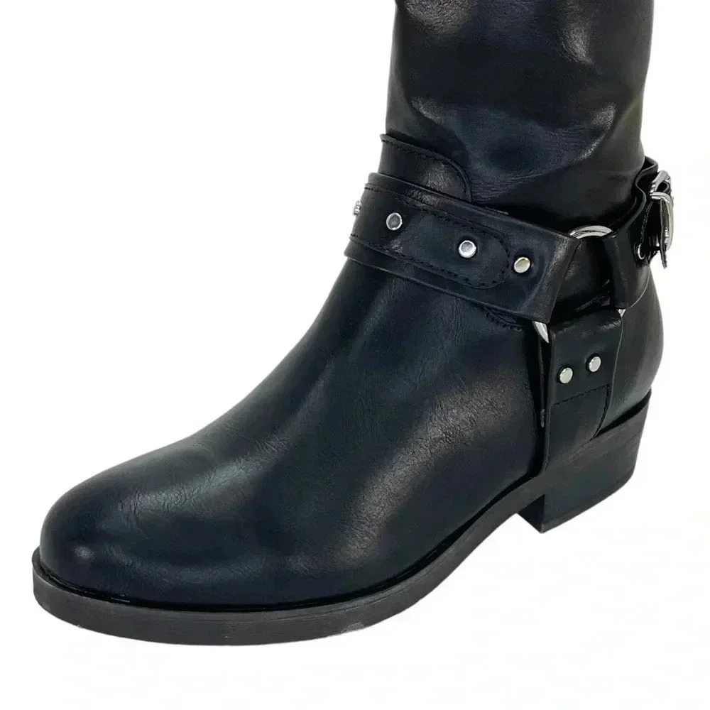 Madden Girl McKenzie Faux Leather Knee High Wide Calf Womens Boots Size 5M - Picture 5 of 10
